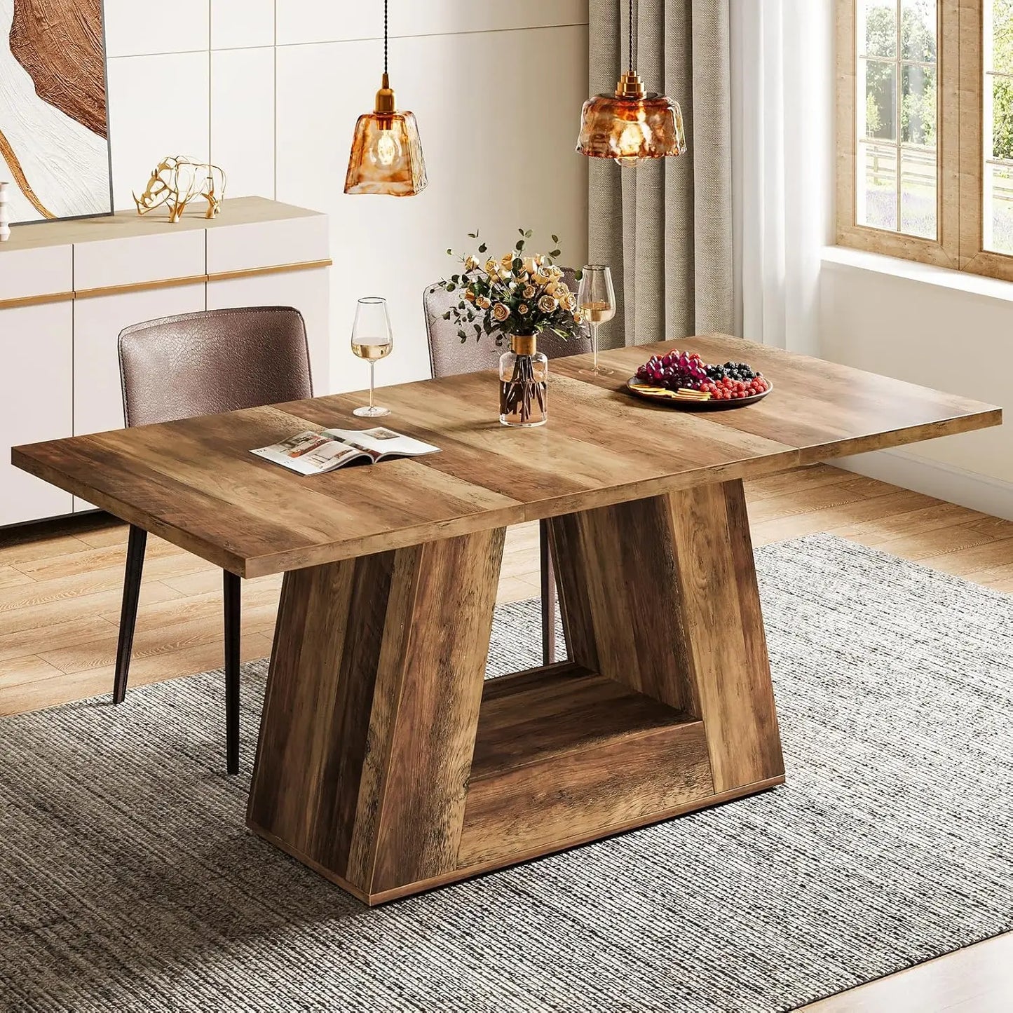 LITTLE TREE Rectangular Dining Table for Four to Six