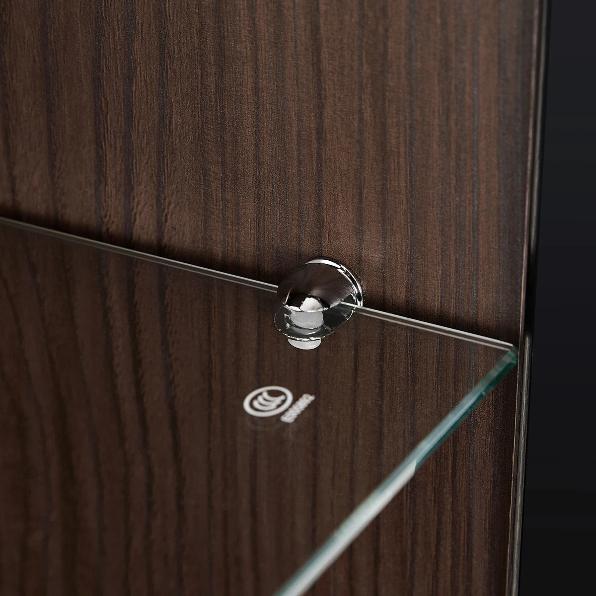 TWISTER.CK 130cm LED Lighted Display Cabinet With Metal Frame And Tempered Glass Door Ideal For Living Room