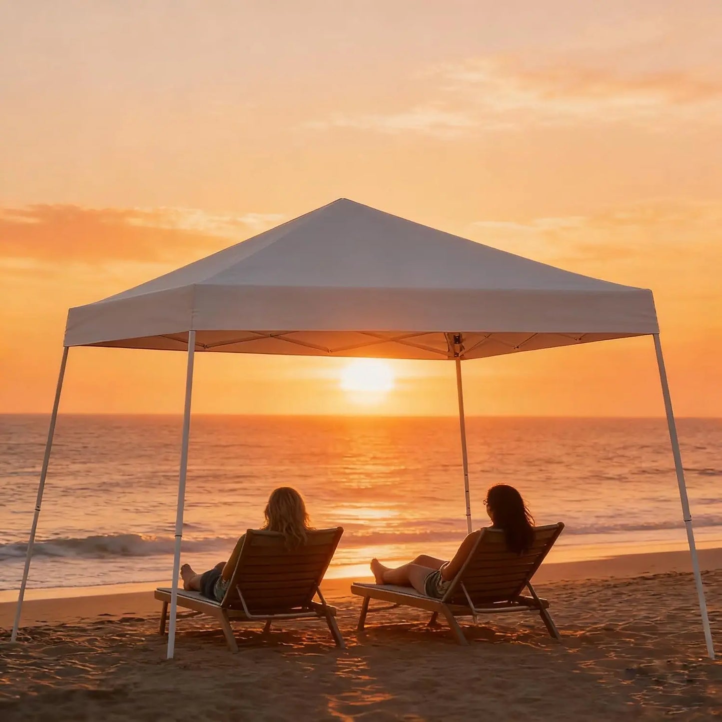 HiMISS Pop Up Canopy Tent 10x10 Heavy Duty 150D Oxford One Push Center Lock Portable Shelter For Outdoor Camping