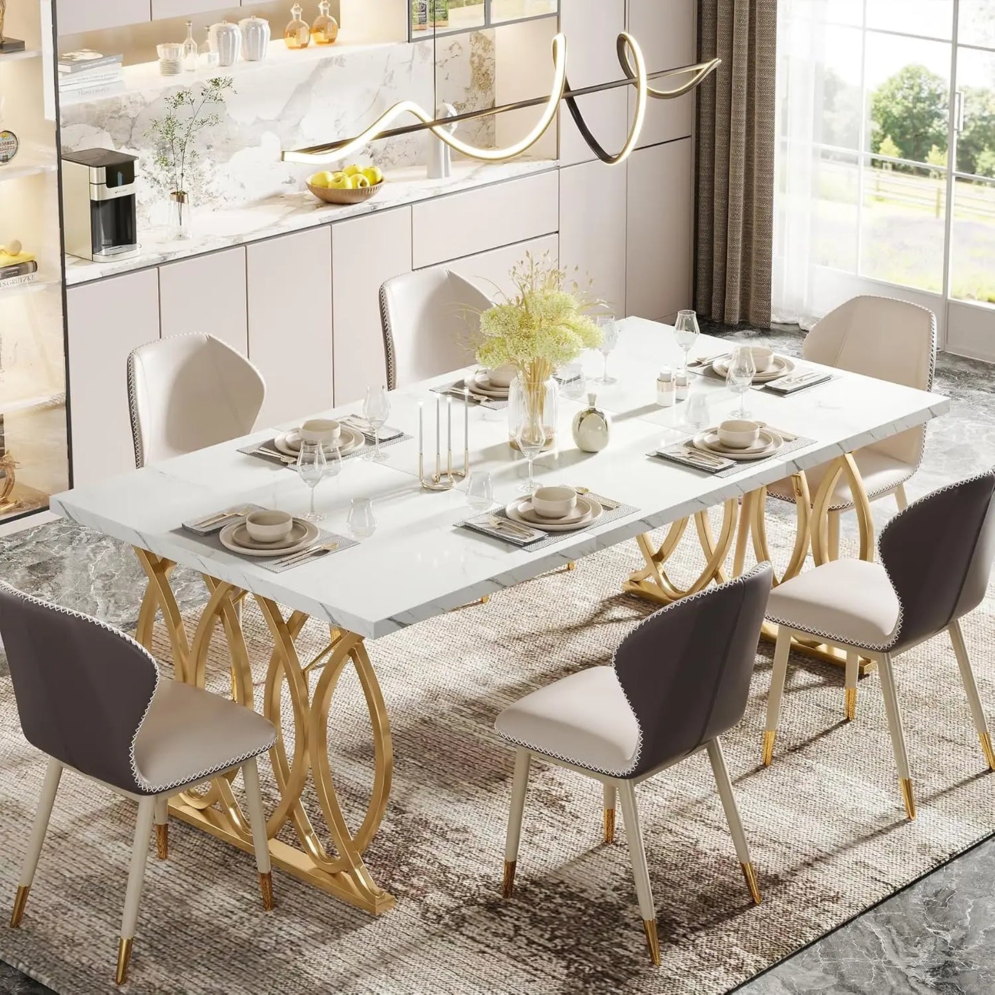 Little Tree Modern Dining Table For Family And Kitchen