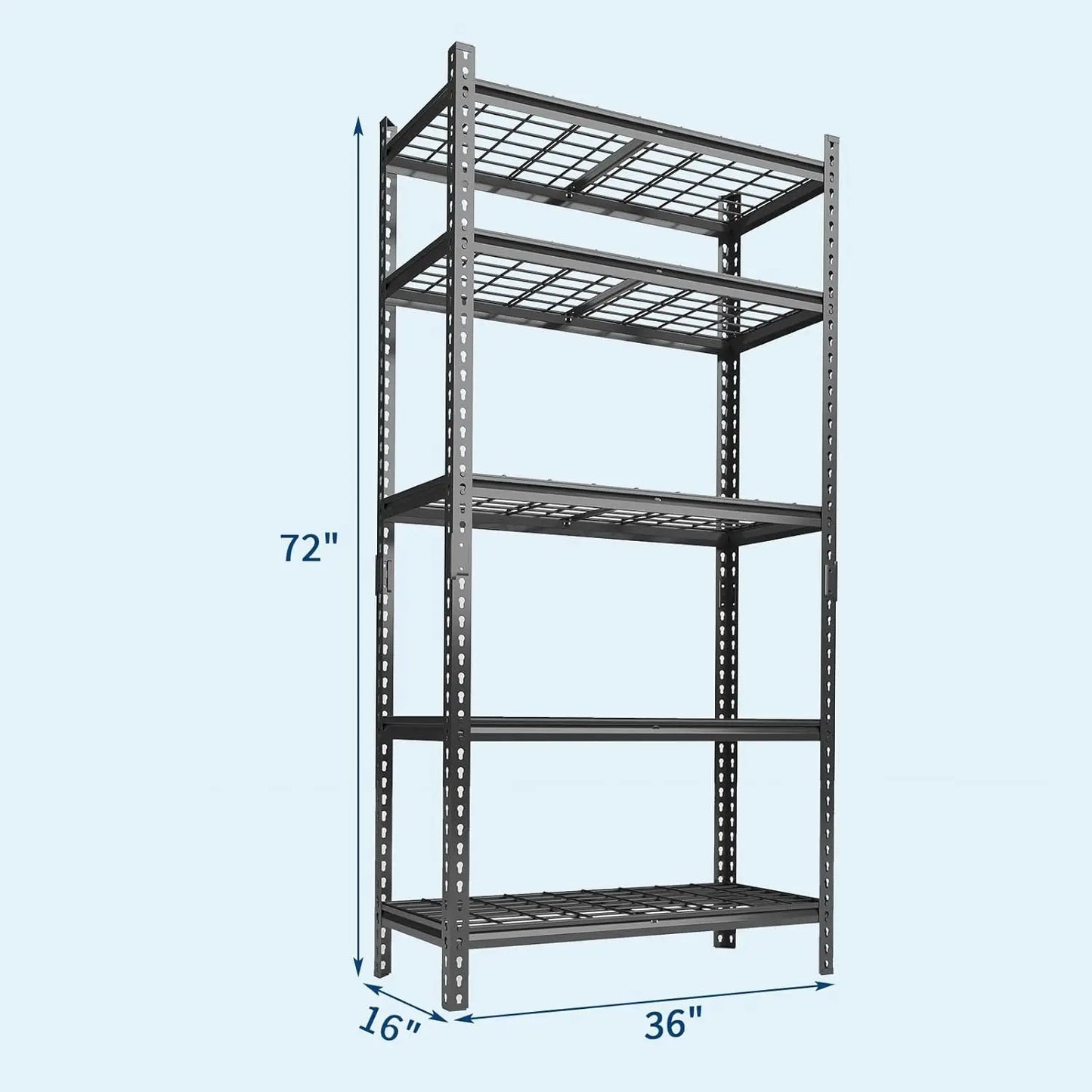 TWISTER.CK Heavy Duty Garage Shelving Unit for Storage
