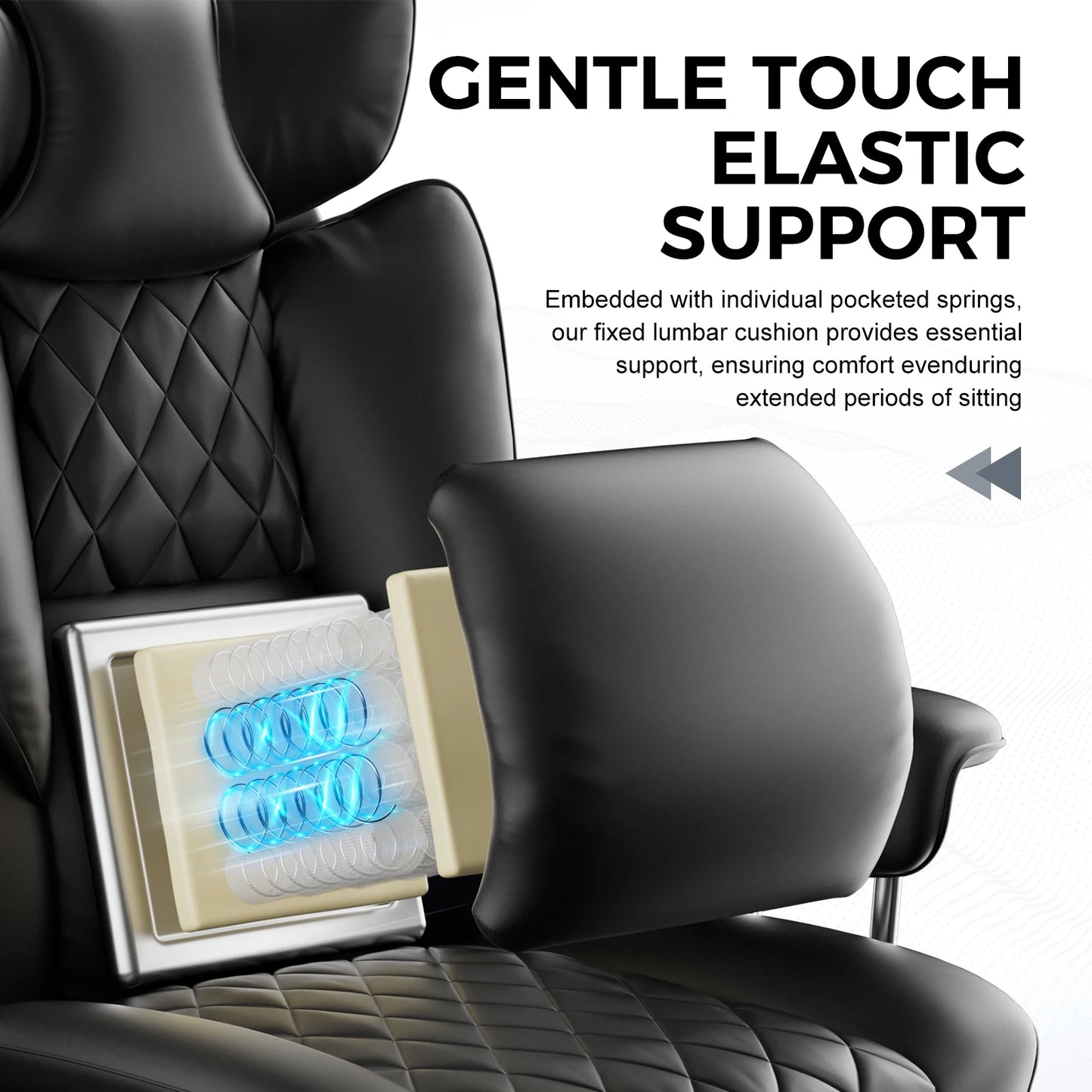 COMHOMA Big Tall Ergonomic Gaming Chair With Lumbar Support