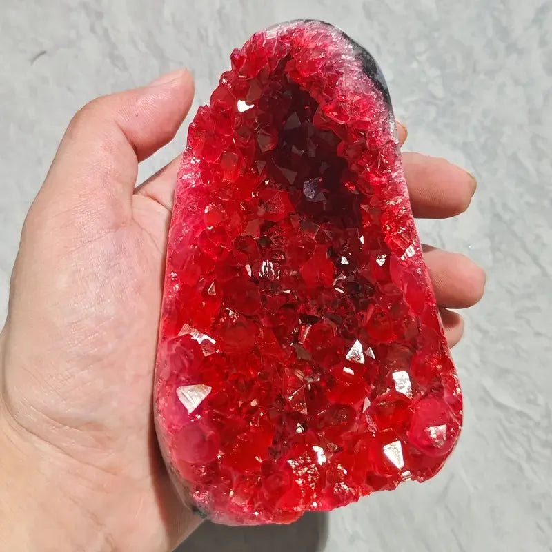 CrystalHola Rare Geode Cut Base Cluster Home Decor Gift