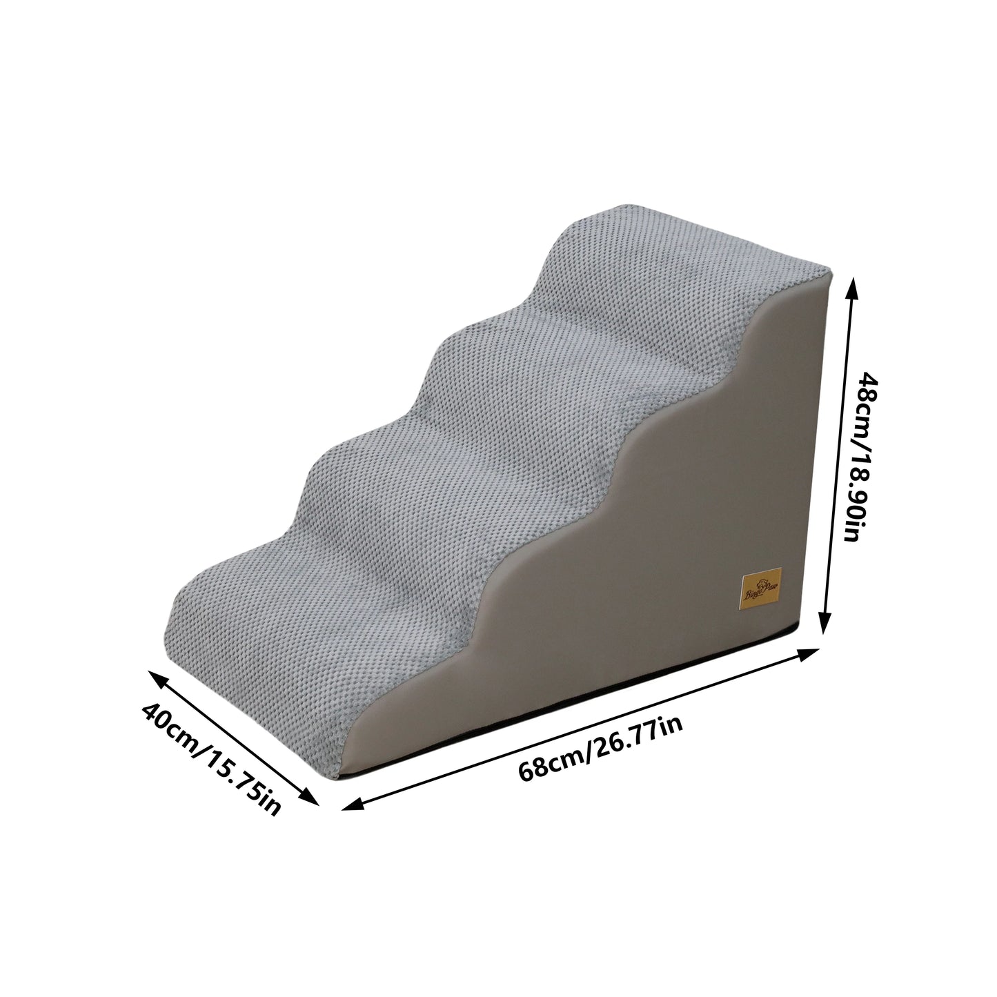 Curved Dog Stairs For Small Dogs With Removable Cover