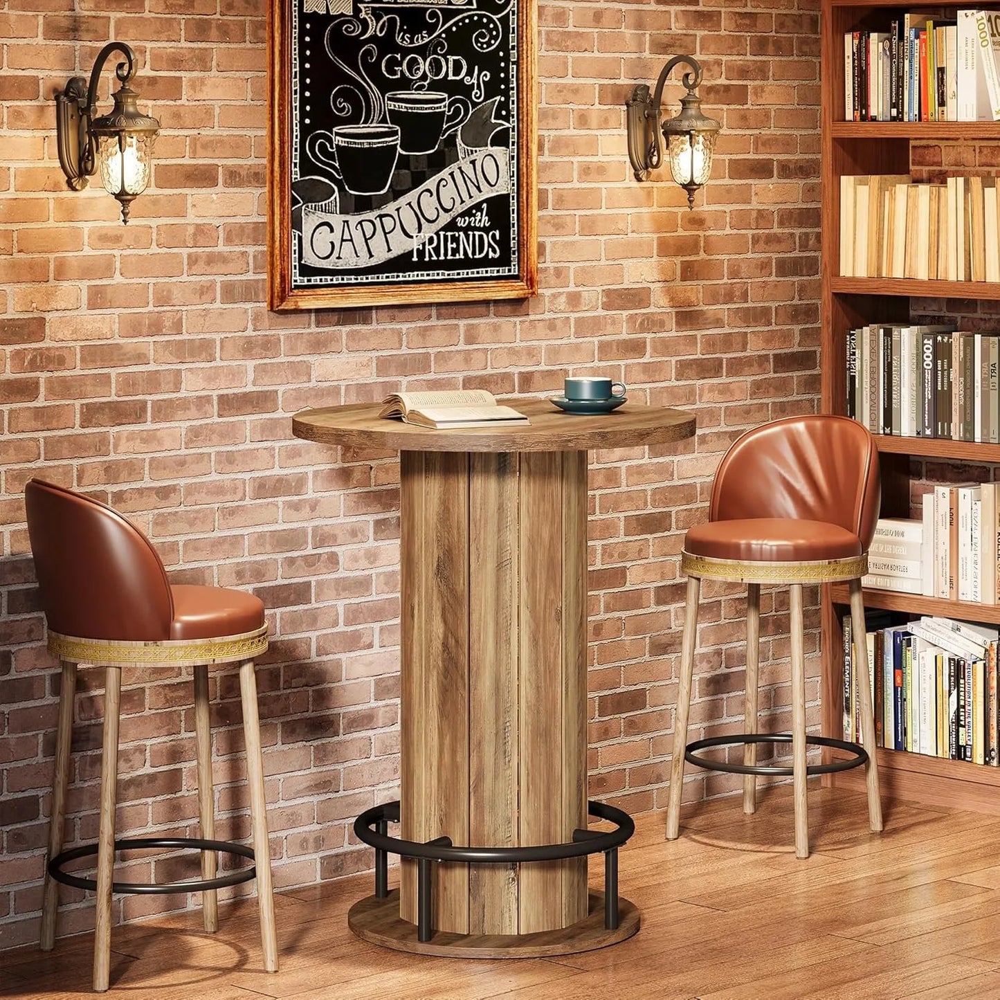 LITTLE TREE Round Dining Table For Small Spaces For Two