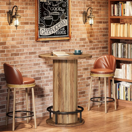 LITTLE TREE Round Dining Table For Small Spaces For Two