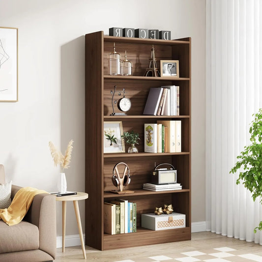 Little Tree 6-Tier Bookcase Floor Standing Library Shelf
