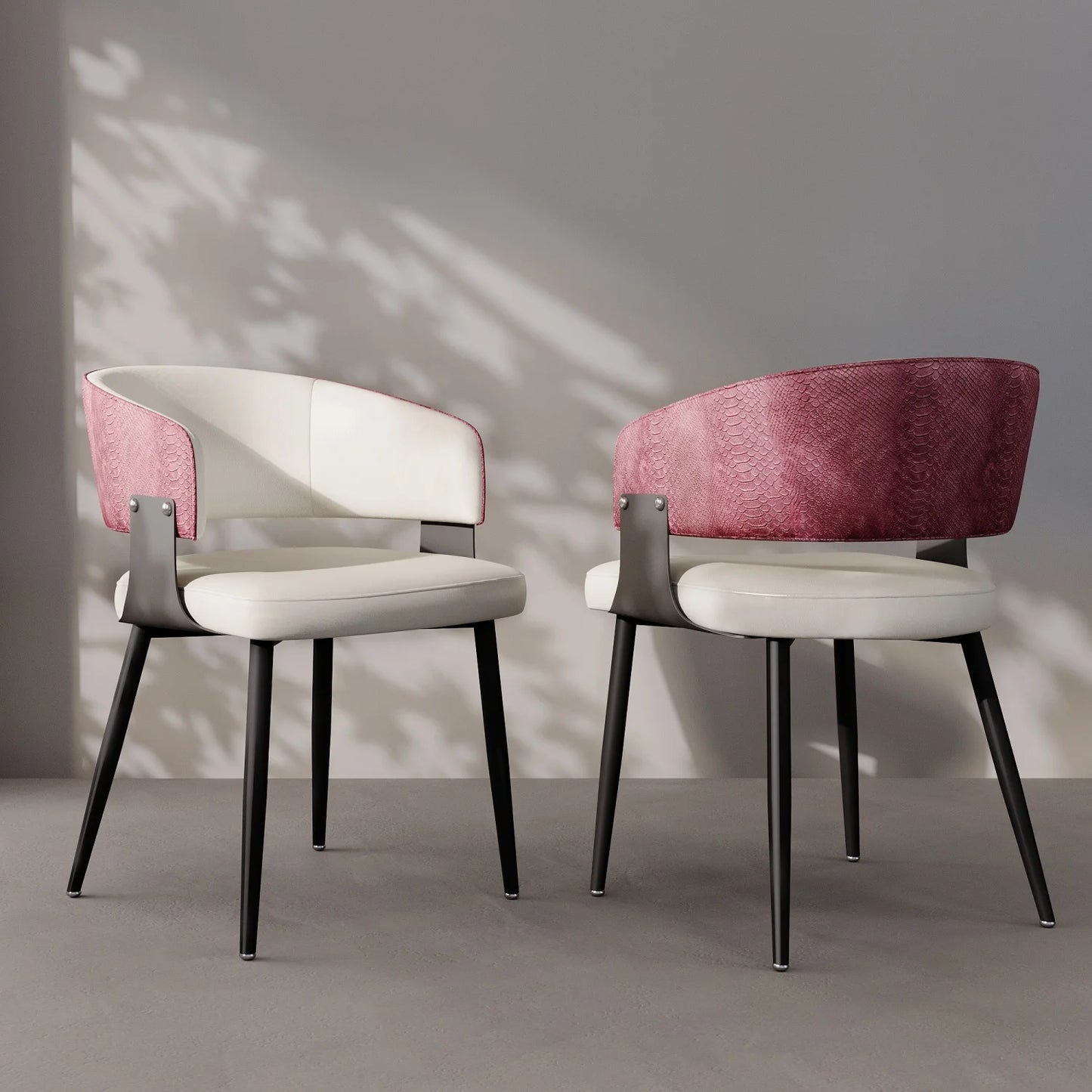 Comfort Upholstered Dining Chairs With Wide Seat For Kitchen And Home