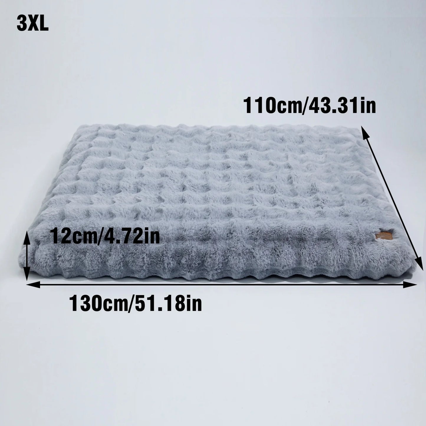 BINGOPAW Ultra-Soft Plush Dog Bed With Thick Foam Base Removable Cover