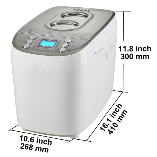 SucceBuy Bread Maker 3 Lb 15 In 1 Automatic Dough Machine With Nonstick Ceramic Pan Gluten Free Setting For Home Bakers