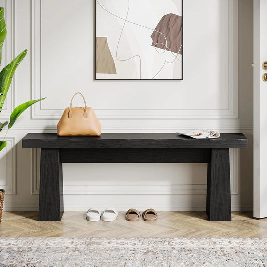 Little Tree Wooden Entryway Bench for Hallway and Living Spaces