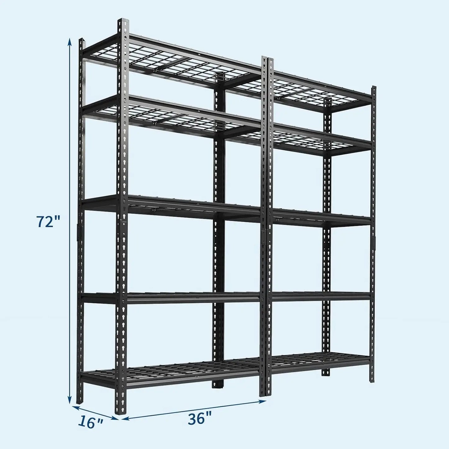 TWISTER.CK Heavy Duty Garage Shelving Unit for Storage