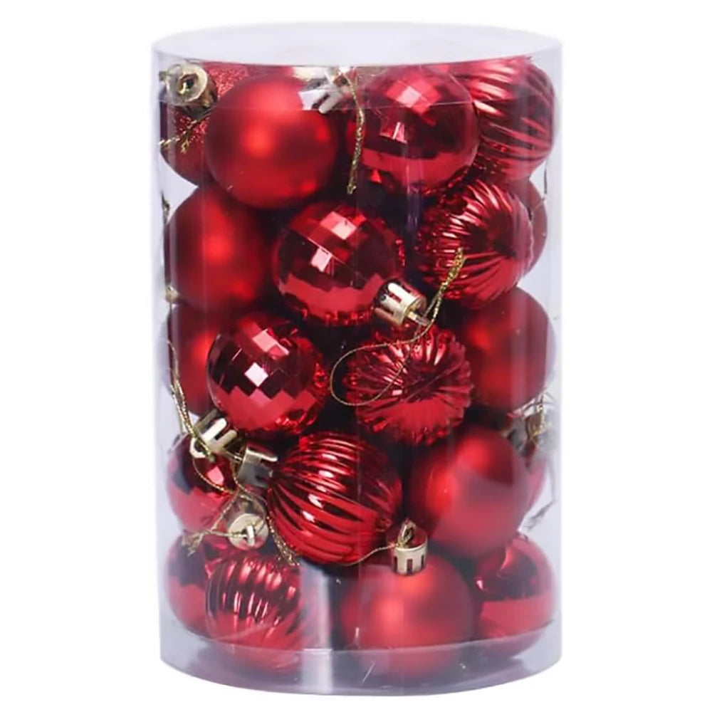 Shatterproof Christmas Ball Ornaments Set 34Pcs By TwisterCK Glossy Mixed Colors For Holidays And Weddings