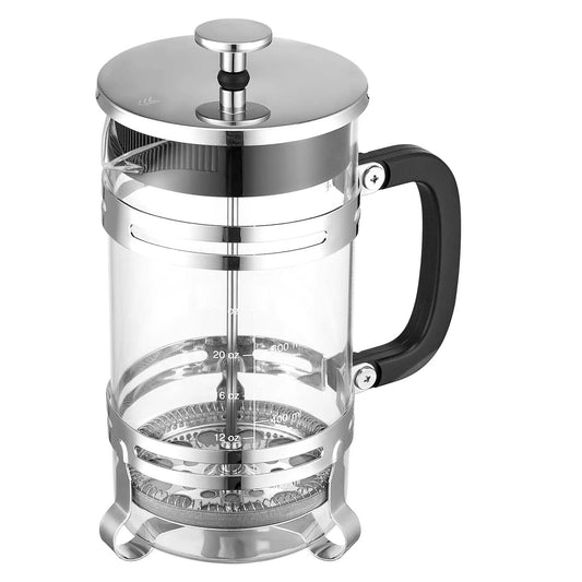 SucceBuy French Press Coffee Maker Portable Borosilicate Glass 34 Oz 1L With Stainless Steel Filter Camping Travel Home