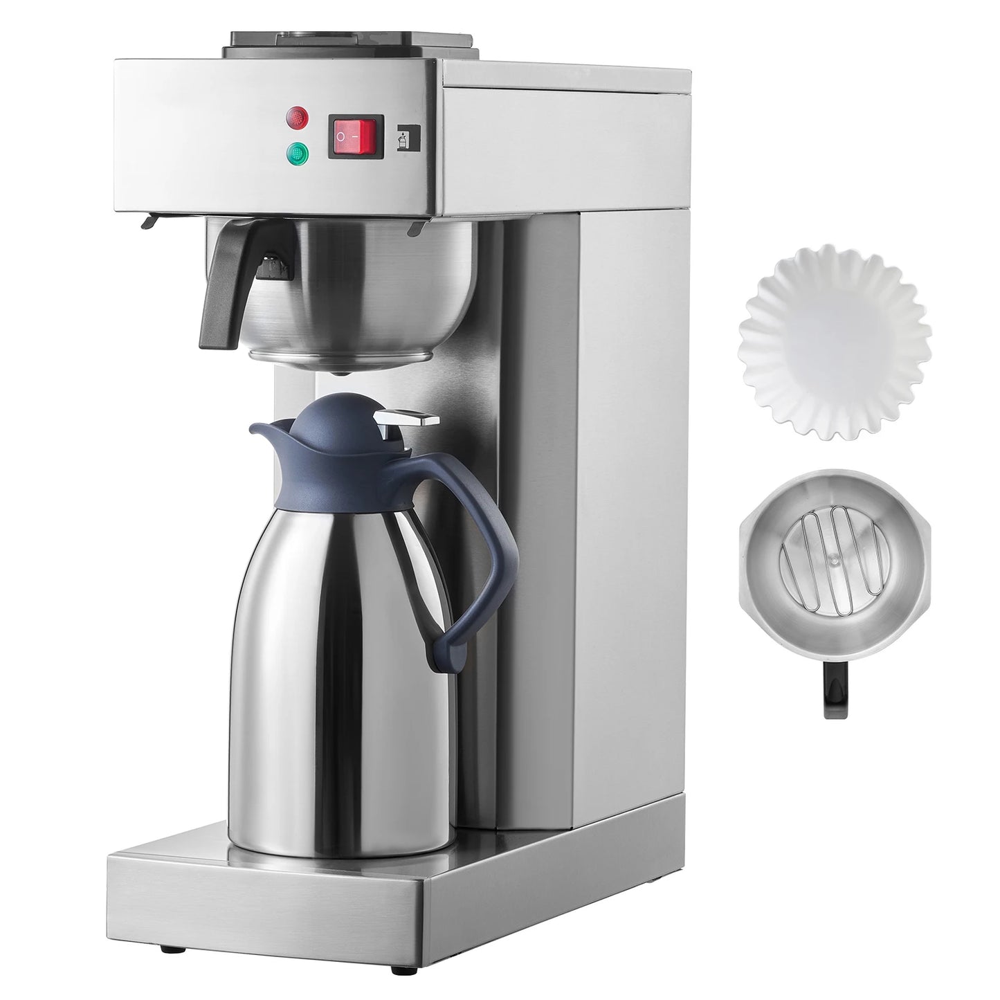 SucceBuy Commercial Drip Coffee Maker Stainless Steel Pour Over Brewer For Office And Cafe