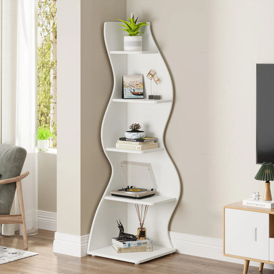 Little Tree Corner Shelf Modern Wall Bookshelf Plant Stand