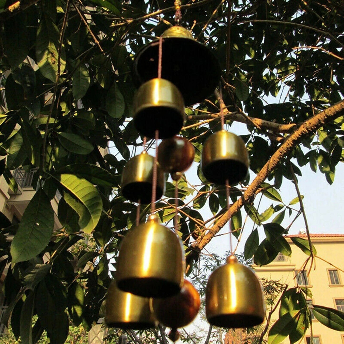 Xiangyanghua 6 Copper Bells Wind Chimes Outdoor Metal Hanging Ornament