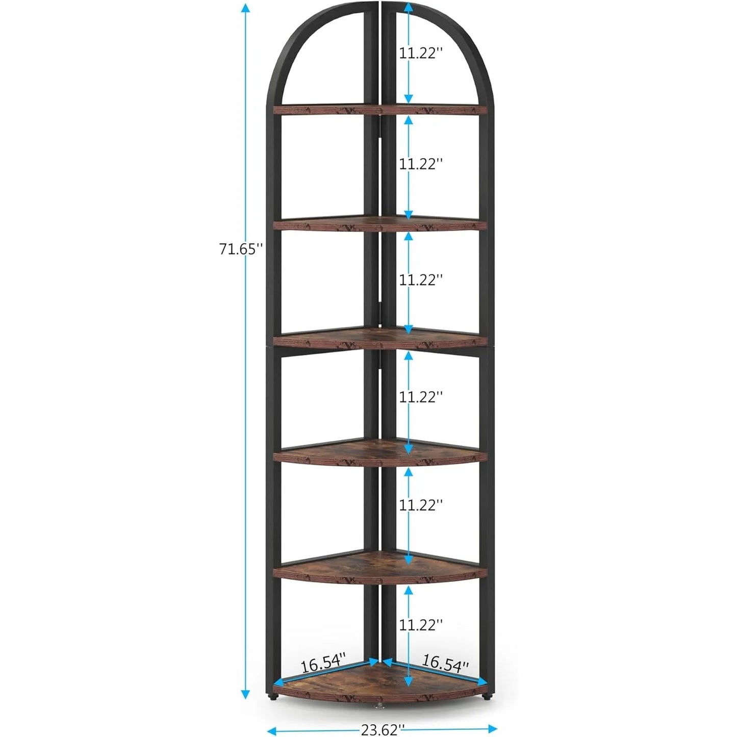 Little Tree 6 Tier Corner Shelf For Living Room Office