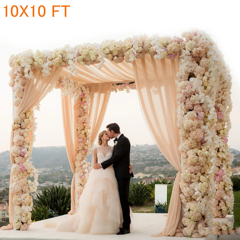 Heavy Duty Wedding Backdrop Stand For Outdoor Chuppah Four Post