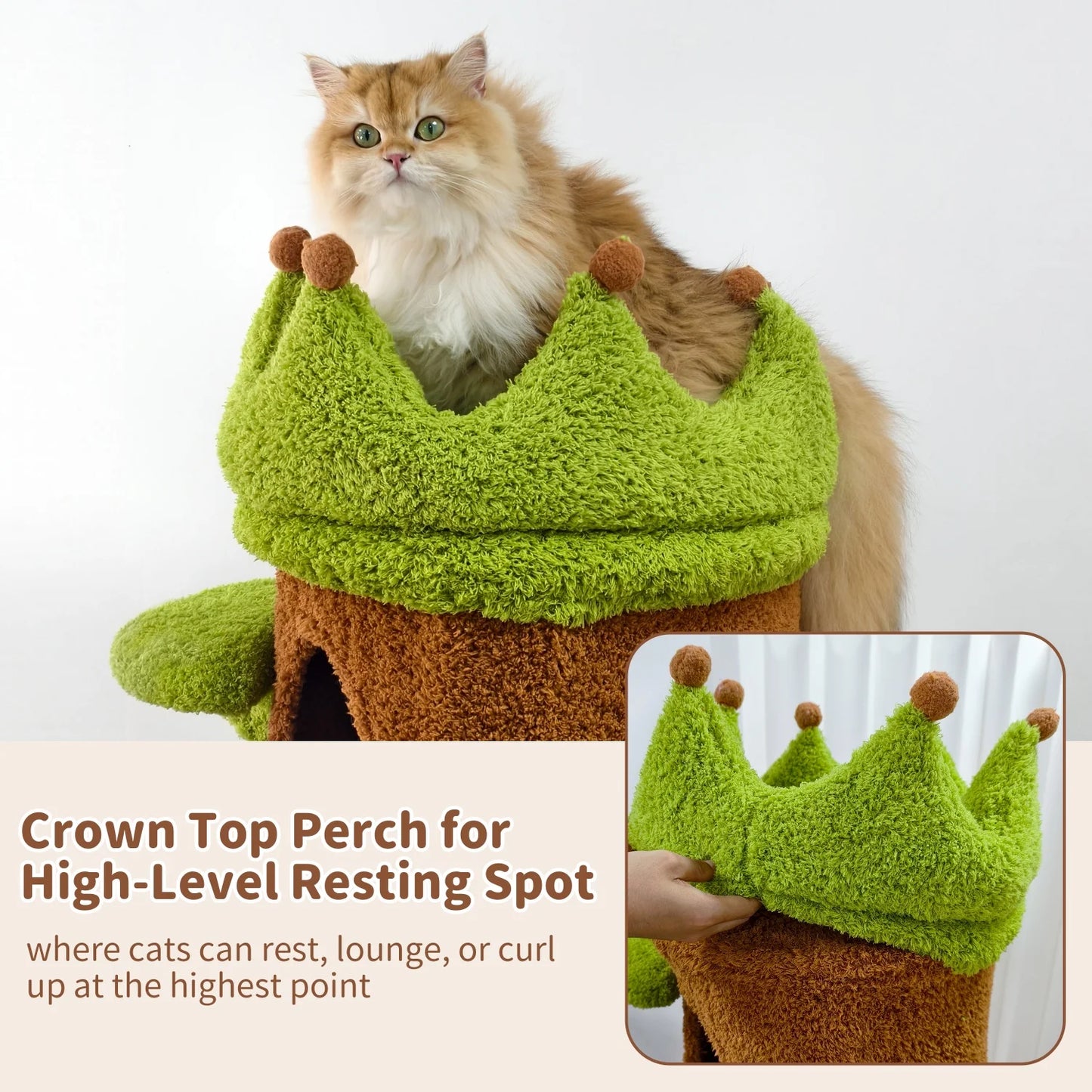 BINGOPAW Heavy Duty Cat Tree With Plush Cave
