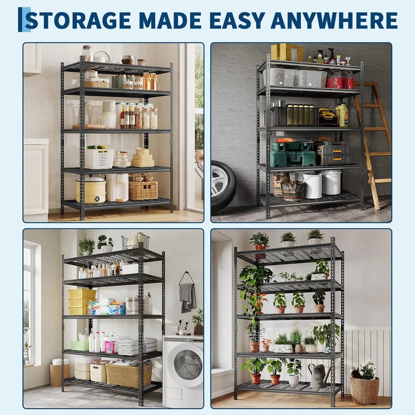 TWISTER.CK Heavy Duty Garage Shelving Unit for Storage