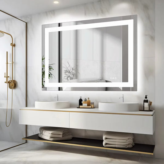 JHK LED Vanity Mirror With Memory Function Wall Mount