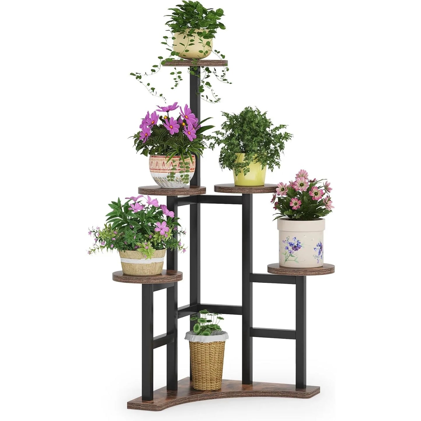 Little Tree 6 Tier Plant Shelf Stand For Living Room Balcony Garden