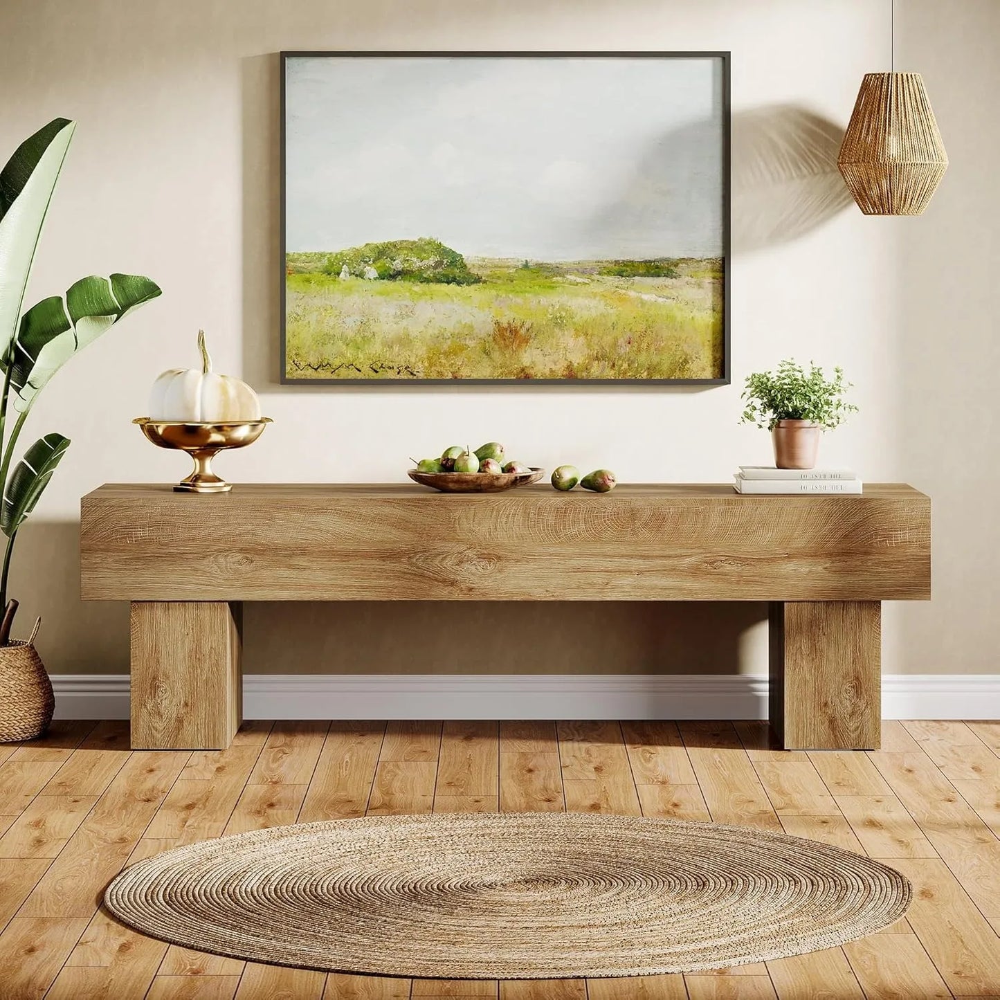 Little Tree Farmhouse TV Stand Entertainment Center