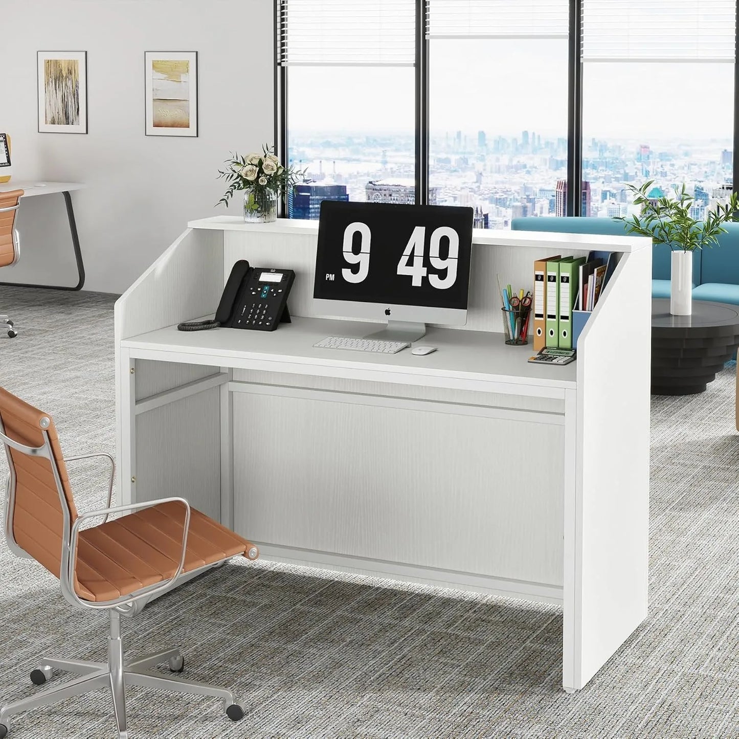 Little Tree Reception Desk With Cable Grommet For Lobby