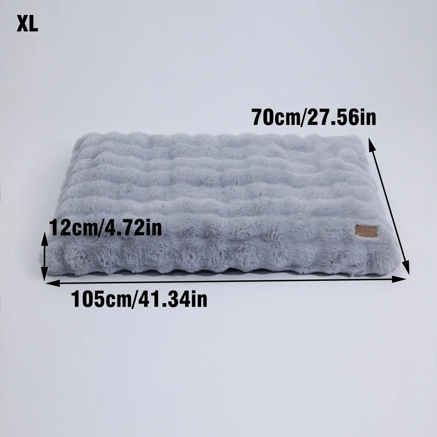 BINGOPAW Ultra-Soft Plush Dog Bed With Thick Foam Base Removable Cover