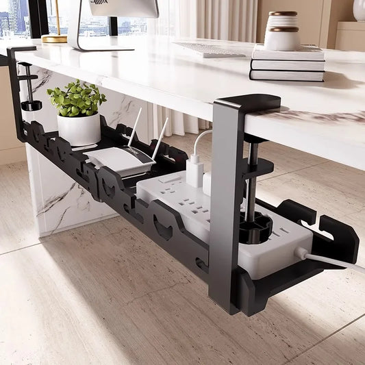 BEISHI Telescopic Under Table Cable Management Tray Organizer