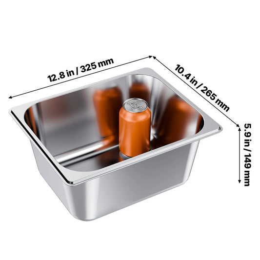 SucceBuy Stainless Steel Steam Pan For Hotel Buffet Catering