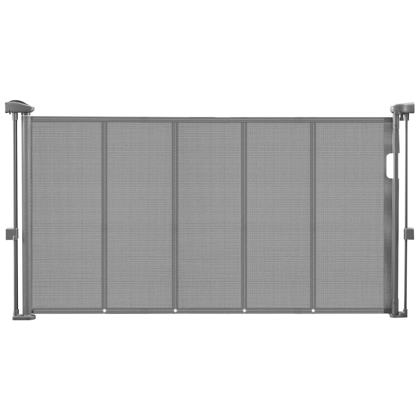 SucceBuy Retractable Baby Gate 55/71/110in 34in Tall Easy Install Mesh Safety Ideal For Kids And Pets