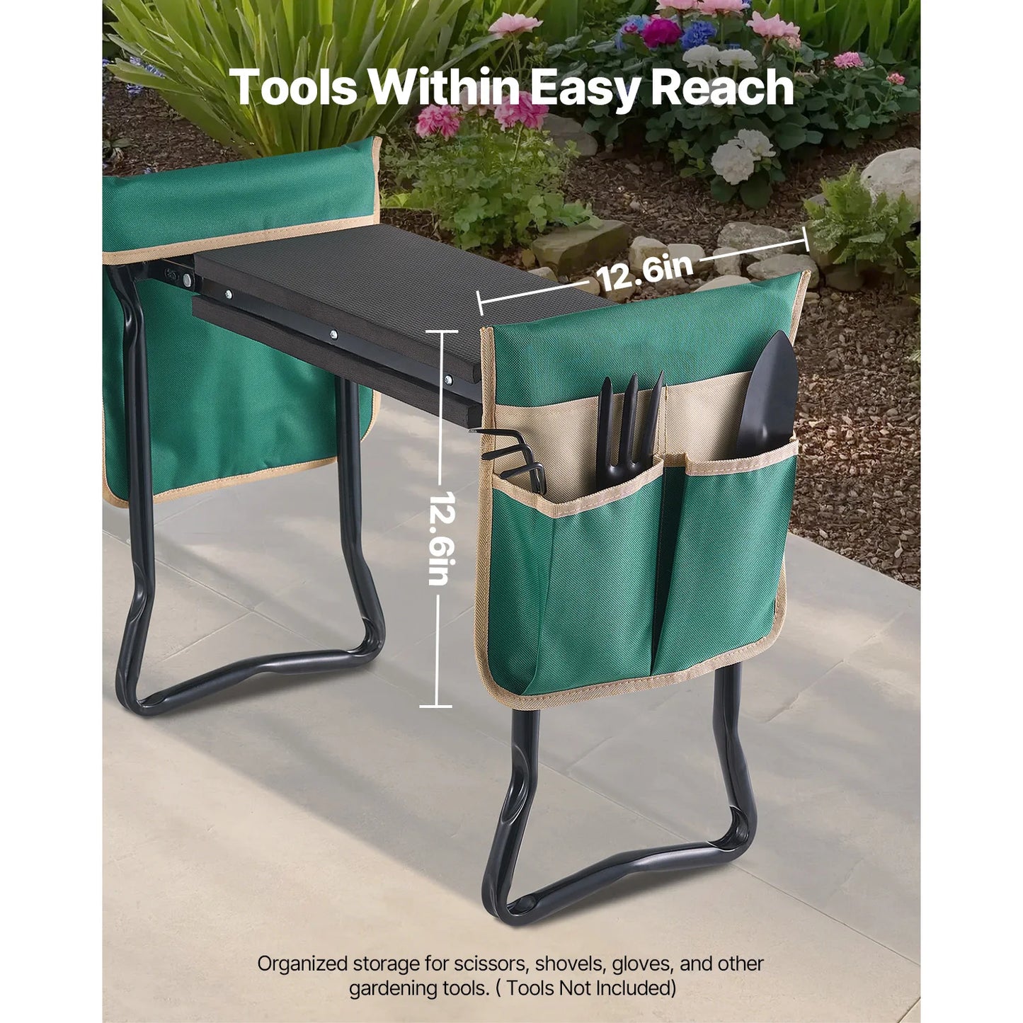 Garden Kneeler and Seat to Relieve Knee and Back Pain