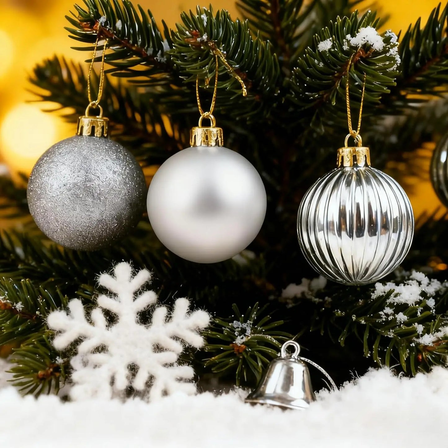Shatterproof Christmas Ball Ornaments Set 34Pcs By TwisterCK Glossy Mixed Colors For Holidays And Weddings
