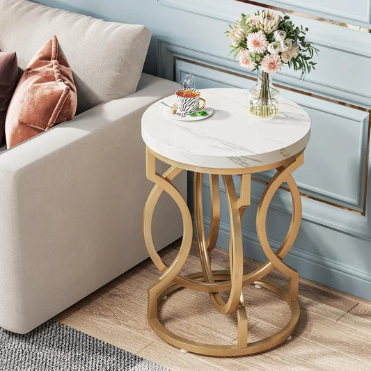 Little Tree Round End Table Multifunctional Accent Side Table