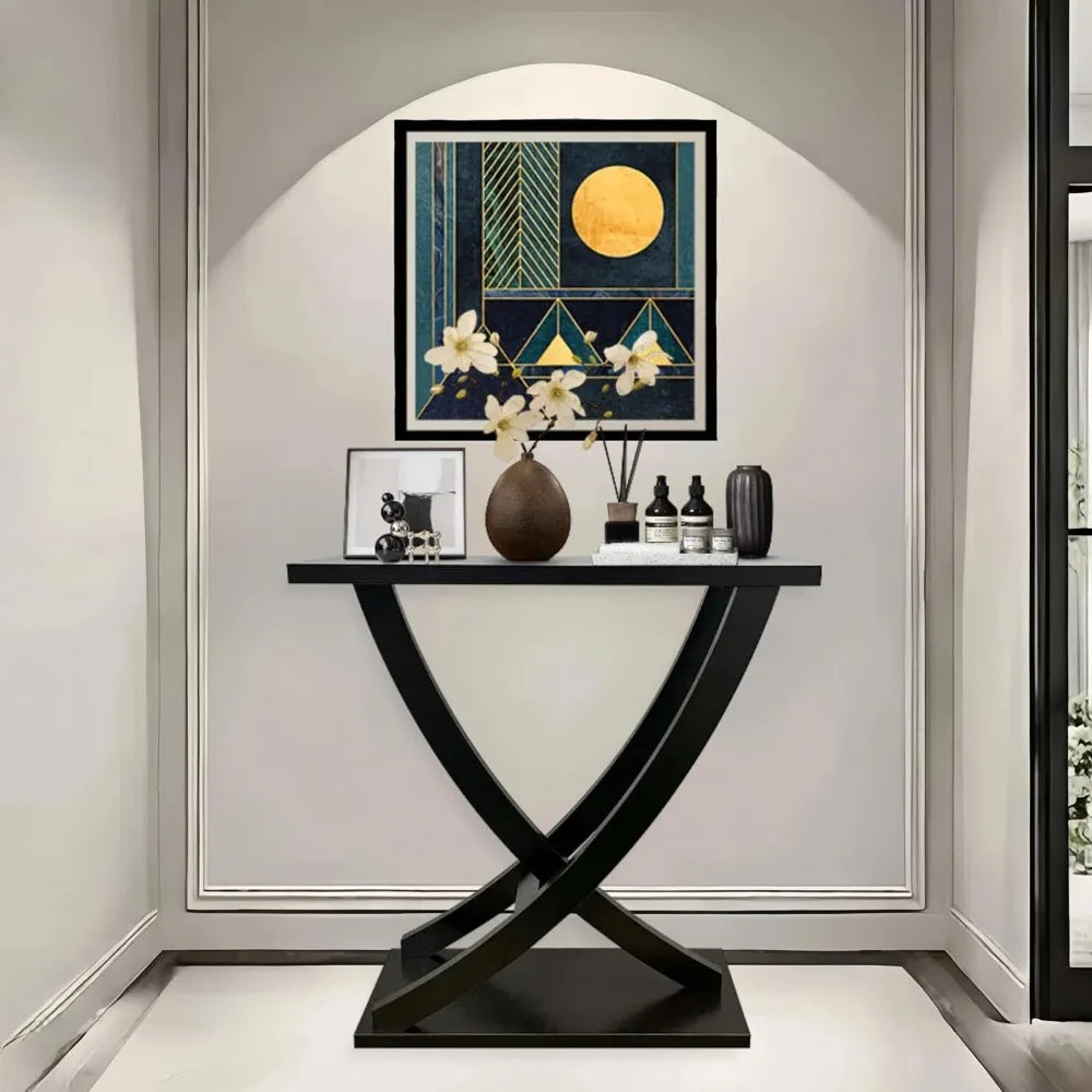 Console Table With Curved Intersecting Legs