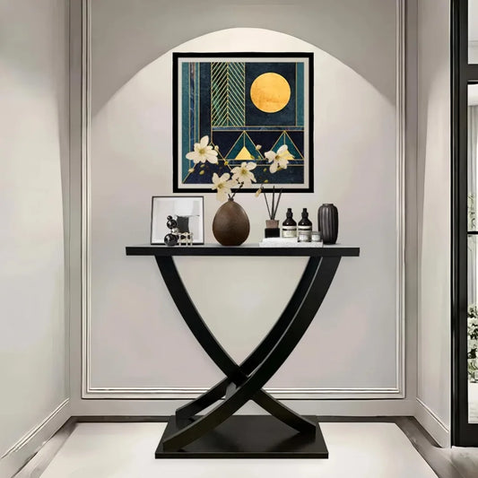 Console Table With Curved Intersecting Legs