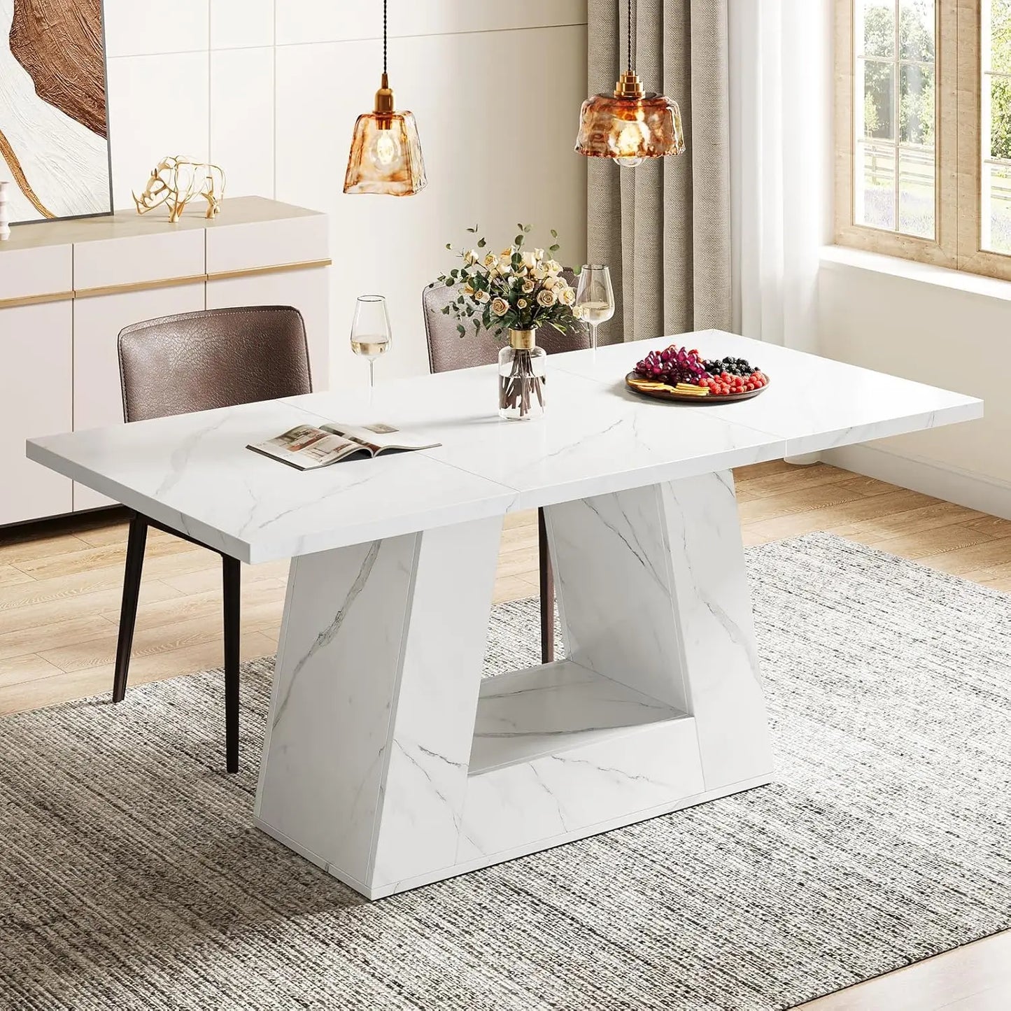 LITTLE TREE Rectangular Dining Table for Four to Six