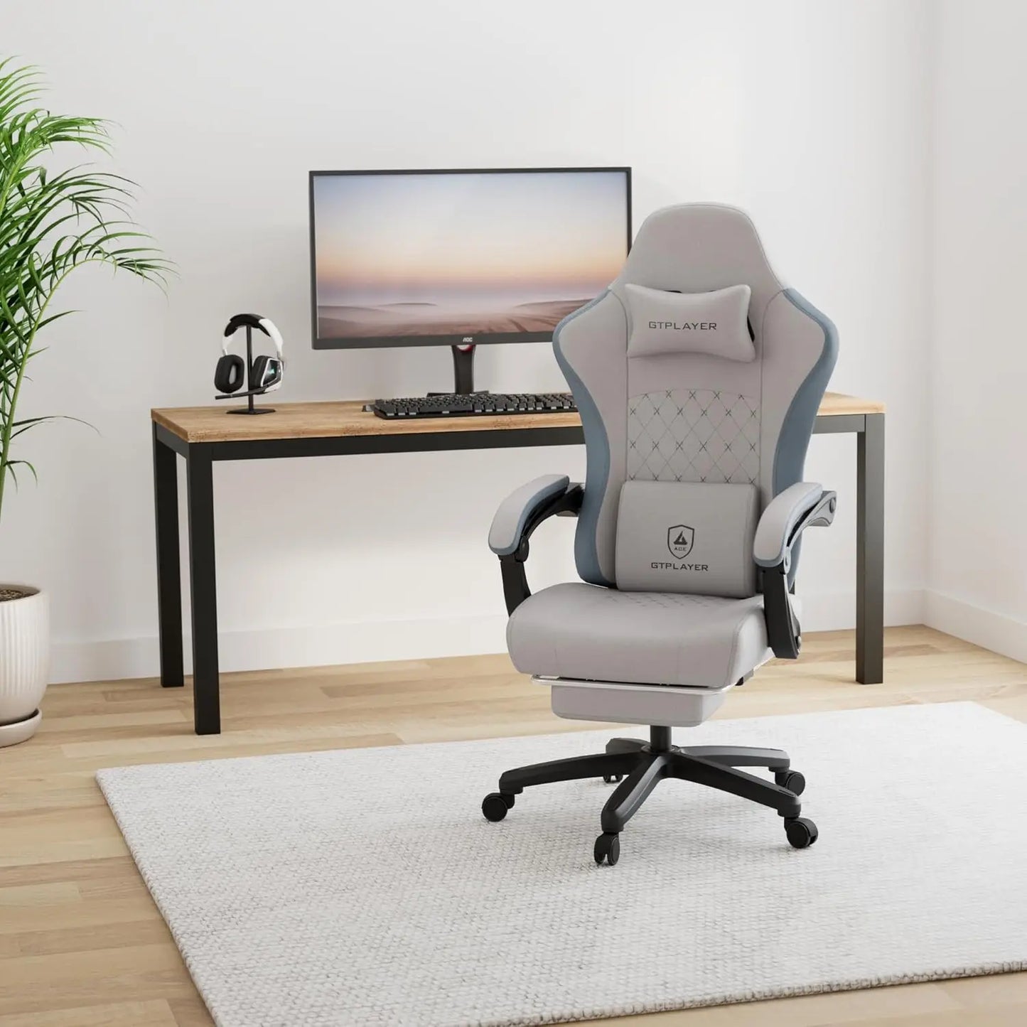 Gaming Chair Ergonomic Office Chair With Pocket Spring Cushion