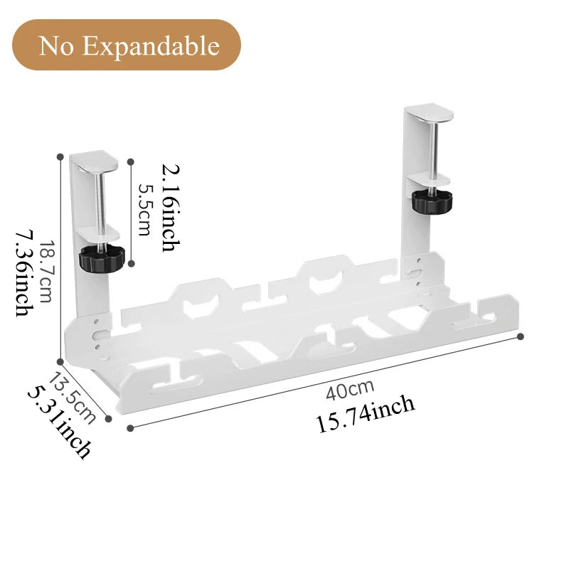BEISHI Telescopic Under Table Cable Management Tray Organizer