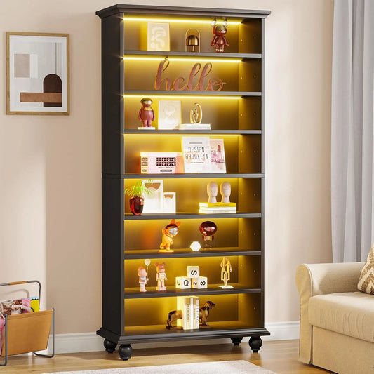 LITTLE TREE Bookcase With LED Lighting And Solid Wood Legs