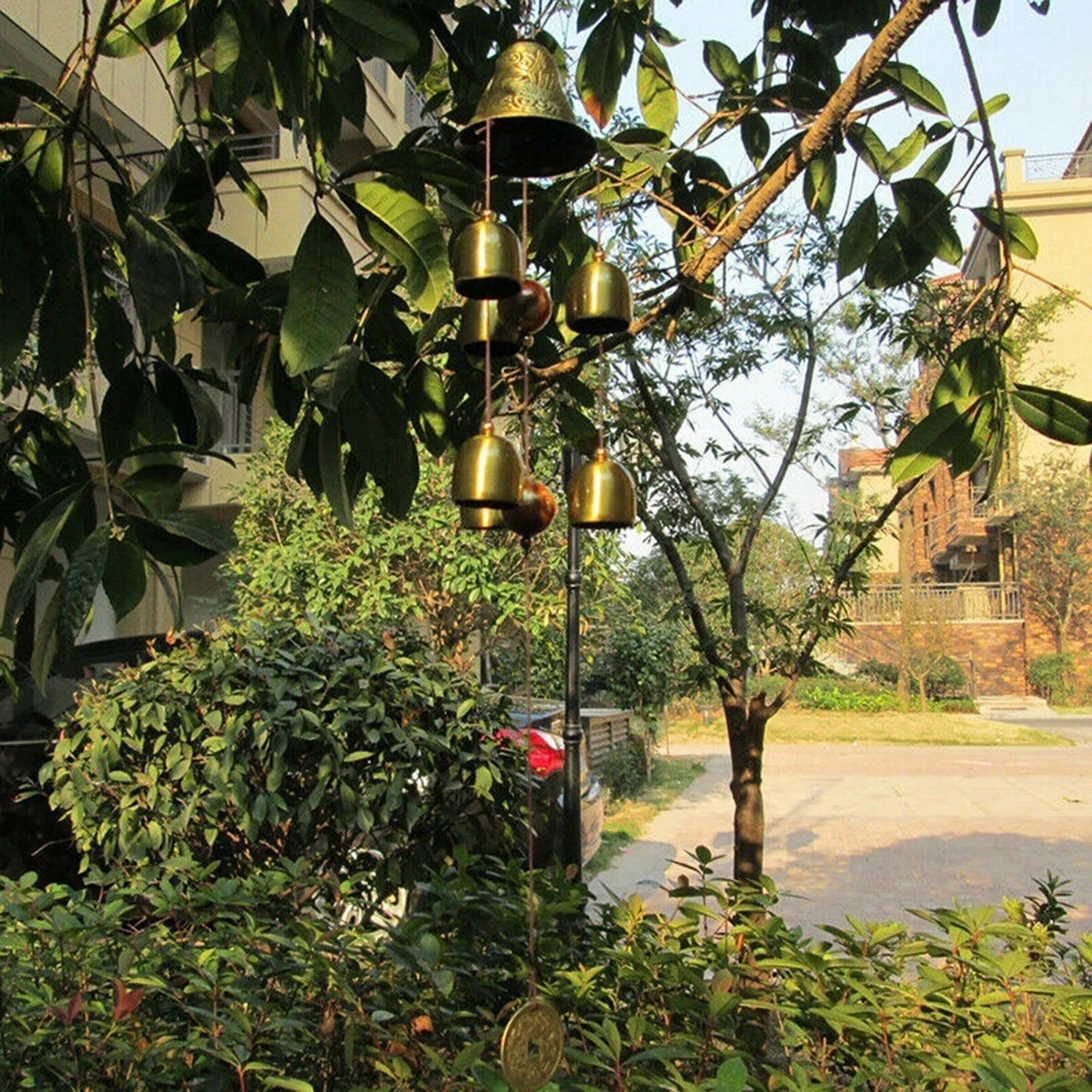 Xiangyanghua 6 Copper Bells Wind Chimes Outdoor Metal Hanging Ornament