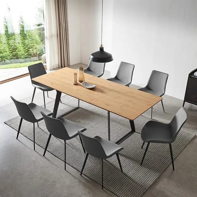 MOYU Modern Expandable Dining Table And Chairs Set