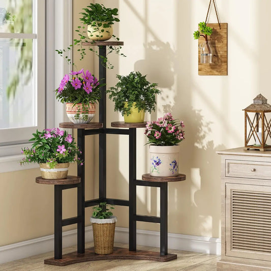 Little Tree 6 Tier Plant Shelf Stand For Living Room Balcony Garden