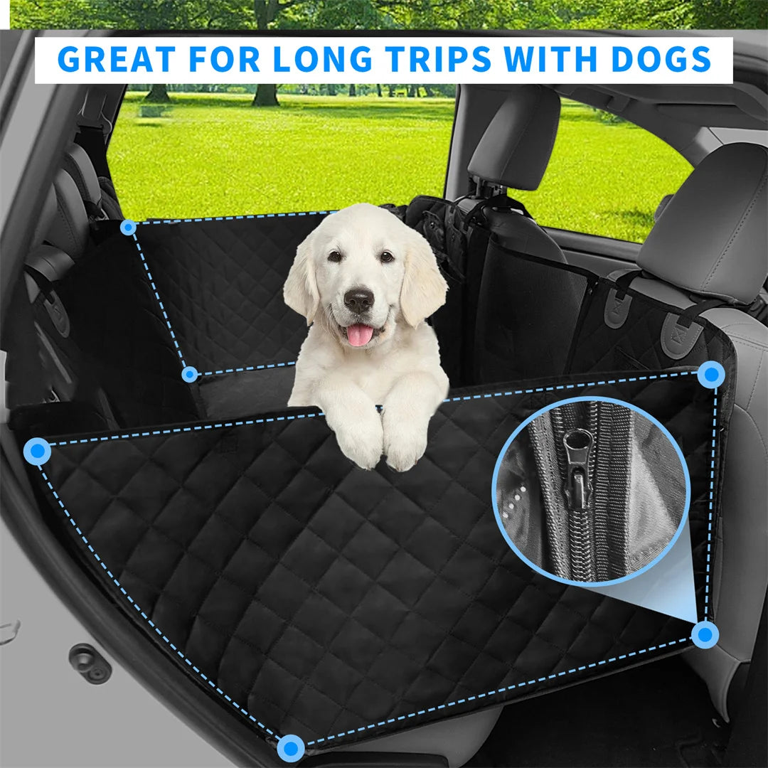 BINGOPAW Waterproof Dog Car Seat Cover Extender Hammock For Back Seat Scratch Proof For Dog Owners