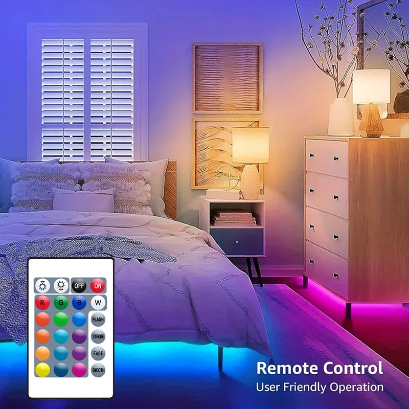 RGB LED Strip Lights 5050 With Bluetooth App Control 12V