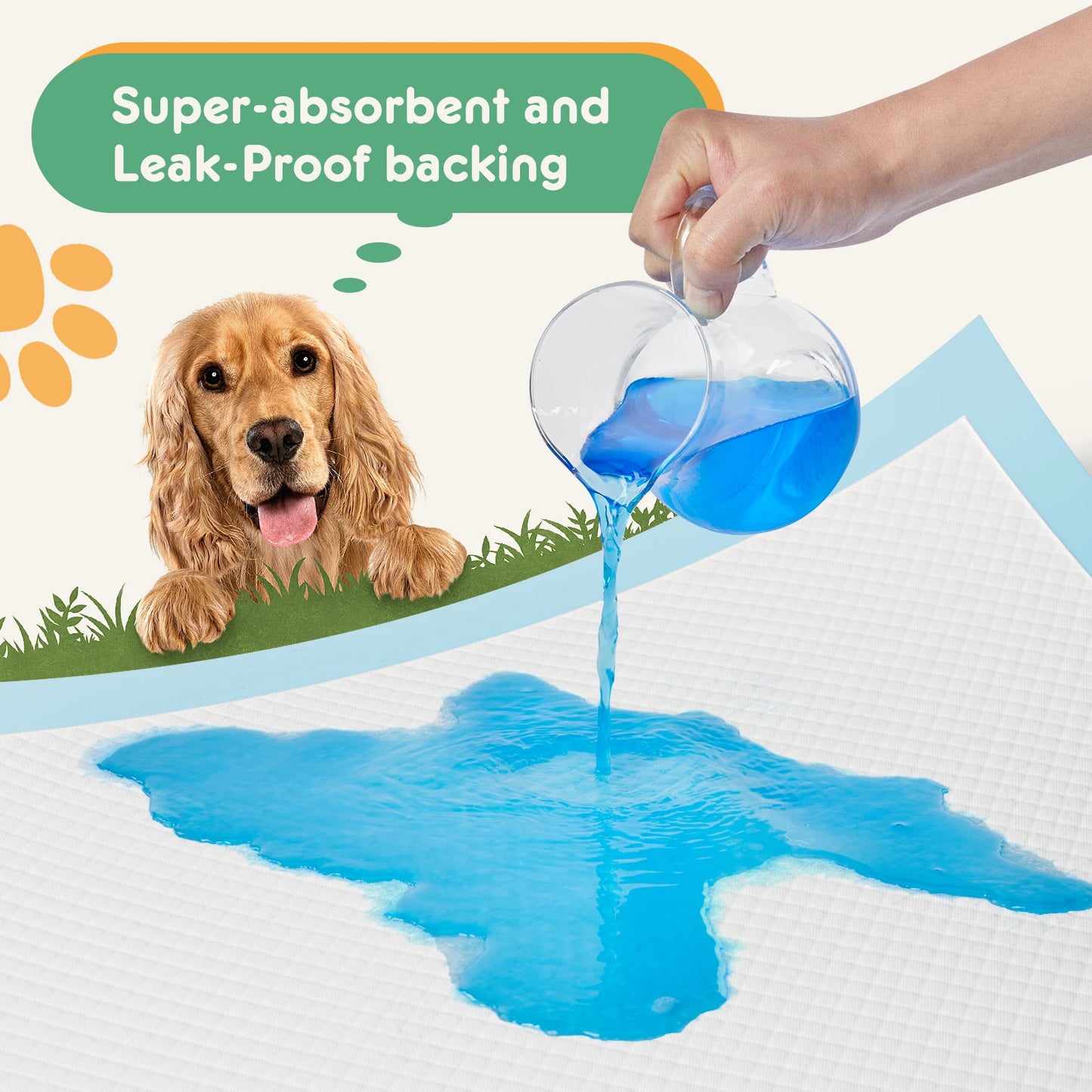150 Count Disposable Underpads For Pets Quick Drying Leakproof