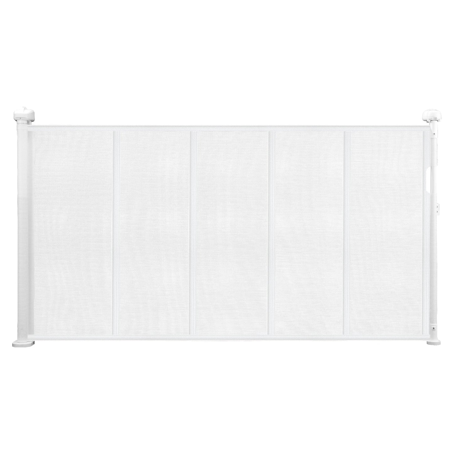 SucceBuy Retractable Baby Gate 55/71/110in 34in Tall Easy Install Mesh Safety Ideal For Kids And Pets