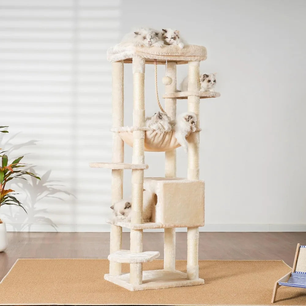 NONECN Heavy Duty Cat Tree Multi Level Indoor Tower